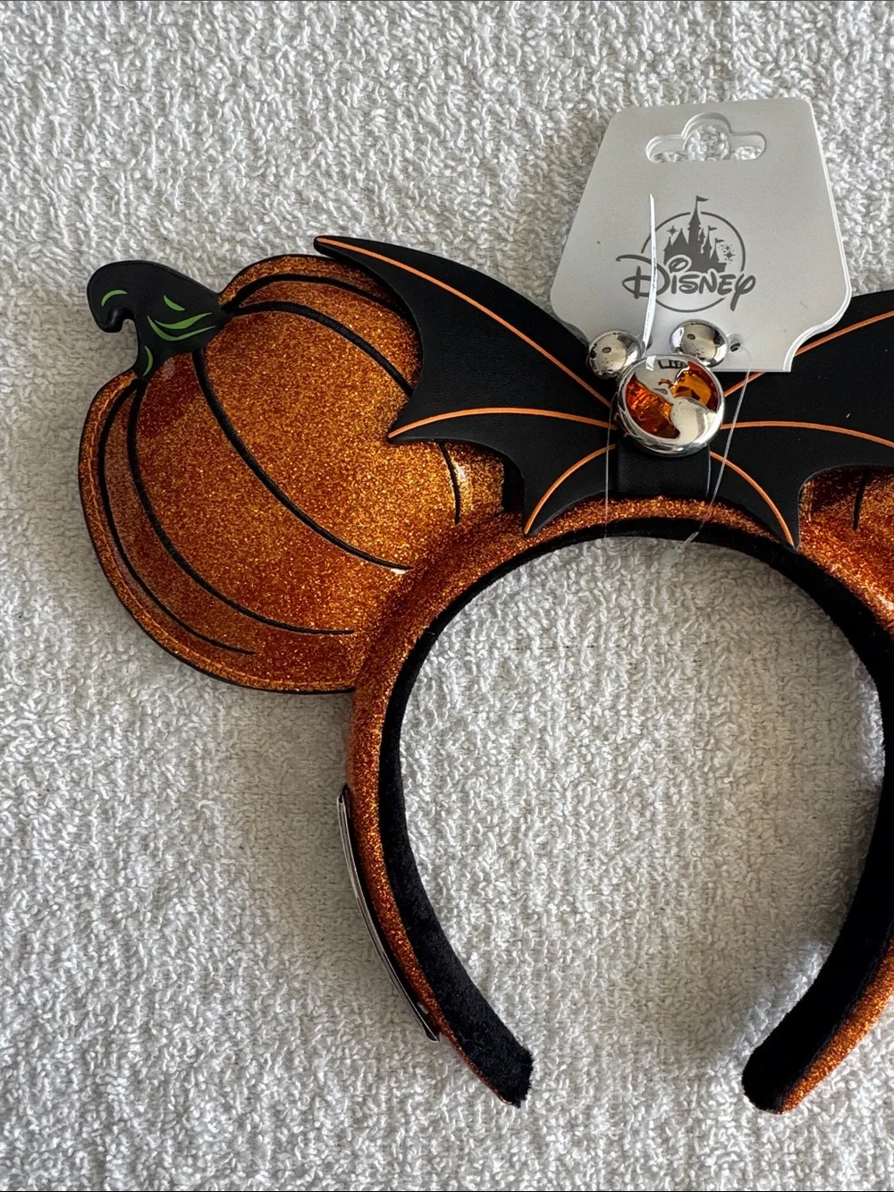 Disney Disney Vacation club Member Bat Pumpkin Halloween Mickey Ears Headband